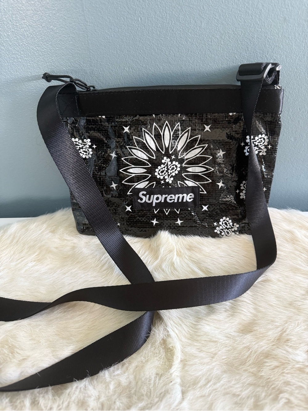 Supreme Bandana Tarp Side Bag